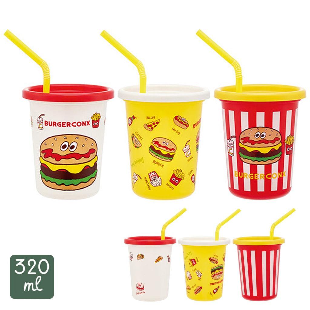 卡通環保吸管杯(3入組)│ 薯條 恐龍 史努比 寶可夢 龍貓