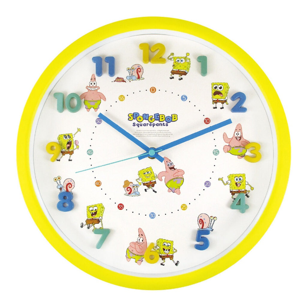 可愛卡通造型掛鐘 30cm 時鐘 卡通時鐘 壁掛時鐘 連續秒針 迪士尼 兒童房 客廳