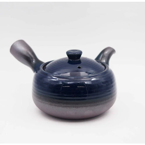 日本製 萬古燒 青金石釉茶壺︱泡茶壺 沖茶壺
