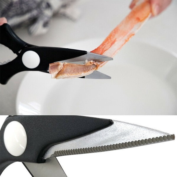 日本製 京都活具 抗菌料理剪刀 | 廚房剪刀 螃蟹鉗 萬用剪刀 烤肉 海鮮 菜