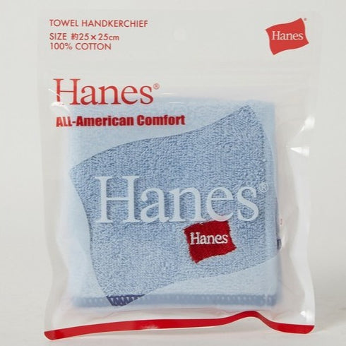 Hanes 刺繡手帕│純綿 小方巾