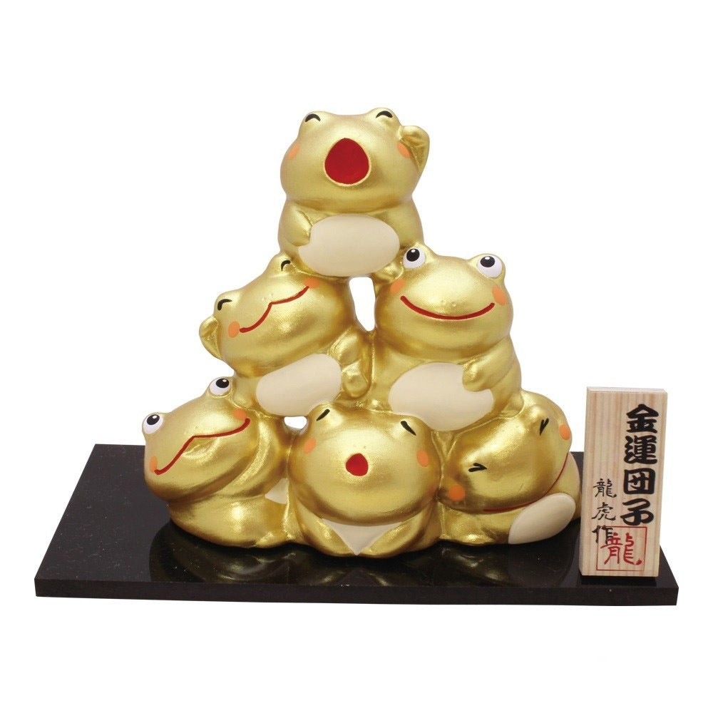 龍虎堂 幸福團子擺飾│金運版 招財貓 達摩 貓頭鷹 青蛙