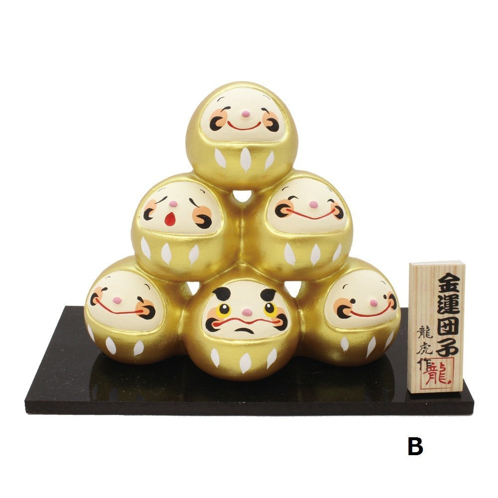 龍虎堂 幸福團子擺飾│金運版 招財貓 達摩 貓頭鷹 青蛙