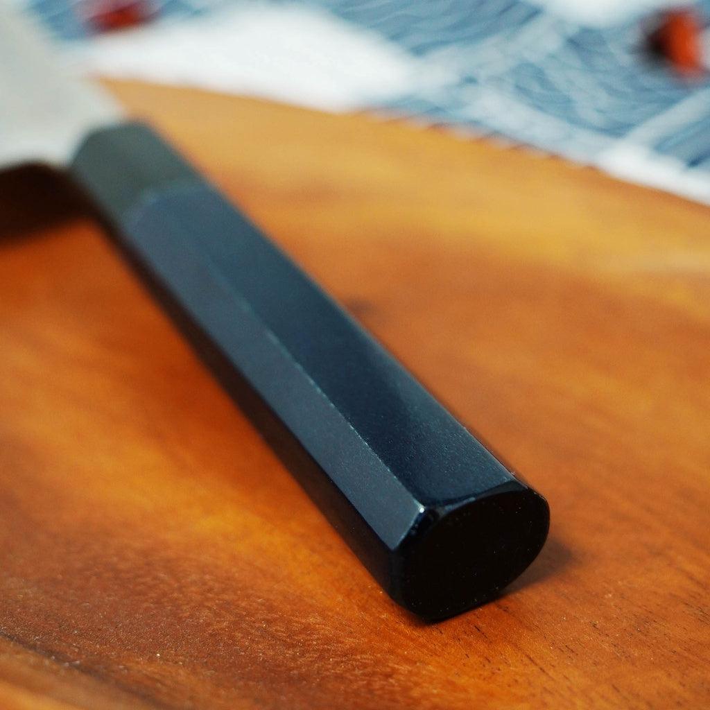 日本製 堺孝行|限量款 藍染 藍包丁 VG10 鎚目 大馬士革紋 170mm 三德刀 日本刀 主廚刀 - 富士通販