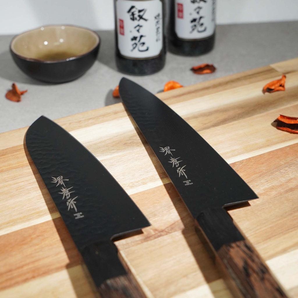 日本製 堺孝行|黑影 VG10 鎚目 鐵氟龍塗層 牛刀 日本刀 主廚刀 210mm 不沾黏 切肉 切魚 - 富士通販