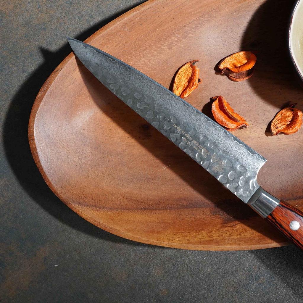 日本製 堺孝行|VG10 33層 鎚目 大馬士革紋 蔬果刀 水果刀 小刀 日本刀 主廚刀 150mm 不沾黏 去骨 切菜 精緻 雕刻 - 富士通販