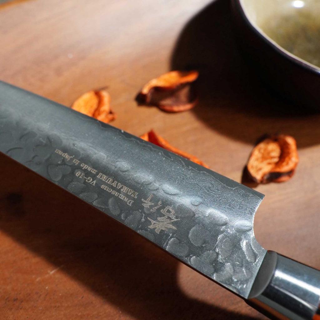 日本製 堺孝行|VG10 33層 鎚目 大馬士革紋 蔬果刀 水果刀 小刀 日本刀 主廚刀 150mm 不沾黏 去骨 切菜 精緻 雕刻 - 富士通販