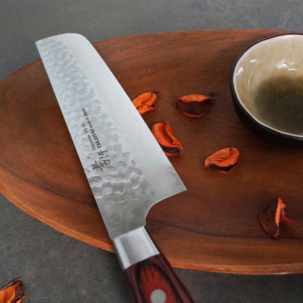日本製 堺孝行|VG10 33層 鎚目 大馬士革紋 菜切 日本刀 主廚刀 160mm 不沾黏 切菜 菜刀 - 富士通販