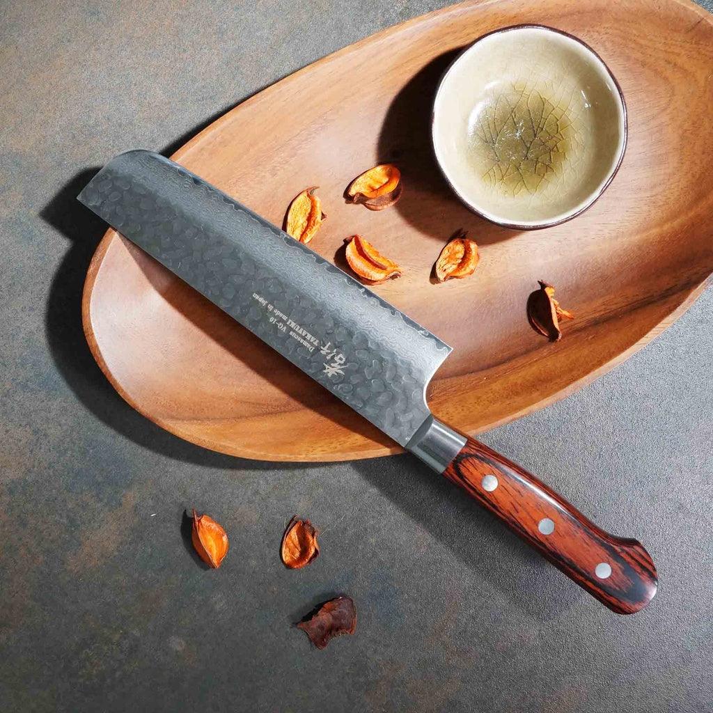 日本製 堺孝行|VG10 33層 鎚目 大馬士革紋 菜切 日本刀 主廚刀 160mm 不沾黏 切菜 菜刀 - 富士通販