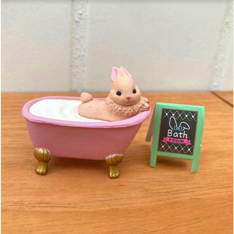 日本YELL扭蛋|全5款,泡澡動物寒冷天氣篇 - 大象、柴犬、兔子、青蛙、海豹 - 富士通販