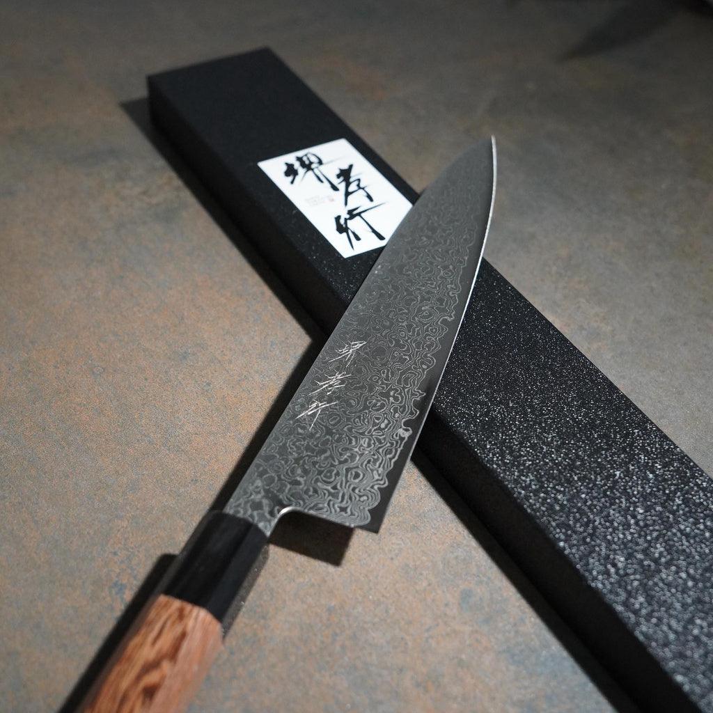 日本製 堺孝行|銀河 ZA-18 大馬士革紋 牛刀 三德刀 日本刀 主廚刀 210mm/180mm 不沾黏 - 富士通販