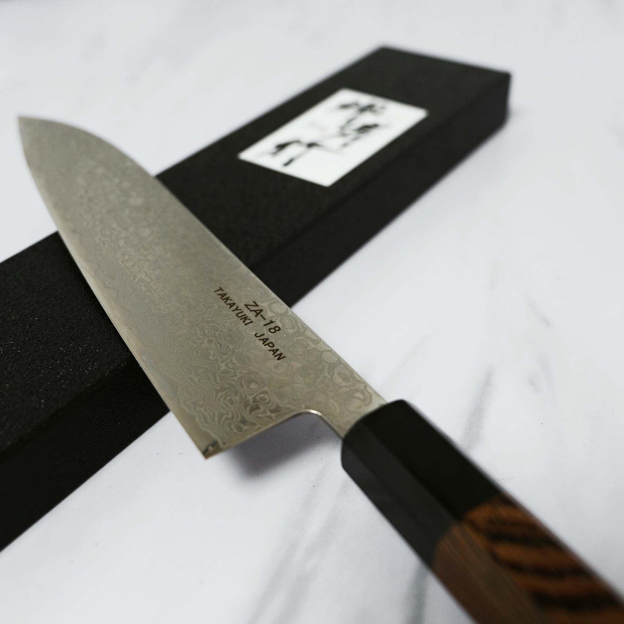 日本製 堺孝行|銀河 ZA-18 大馬士革紋 牛刀 三德刀 日本刀 主廚刀 210mm/180mm 不沾黏 - 富士通販