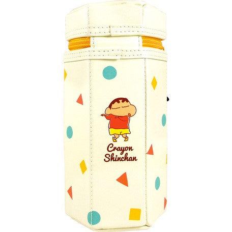 日本 蠟筆小新 肥嘟嘟左衛門 六角筆袋|鉛筆盒 筆帶 文具用品 - 富士通販