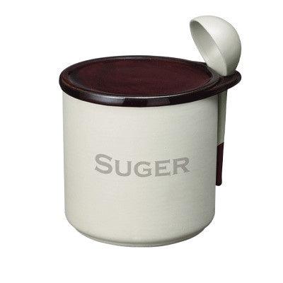 鹽巴 砂糖防潮罐 附勺|調味罐 - 富士通販