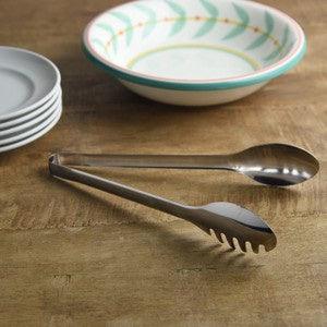 日本製 燕三條 生菜沙拉 義大利麵夾|分食夾 料理夾 耐熱 不鏽鋼 - 富士通販