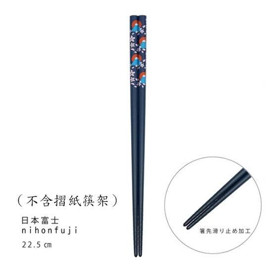 日本製 櫻花富士山 竹筷|1雙入 2雙入(附摺紙筷架) - 富士通販