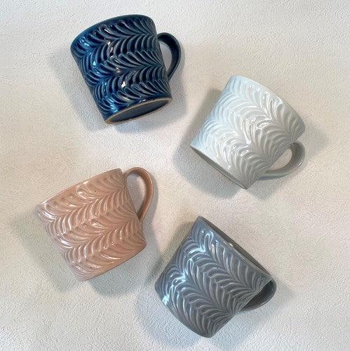 日本製 波佐見燒 迷迭香造型 馬克杯 小盤子|下午茶餐具 - 富士通販