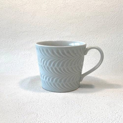 日本製 波佐見燒 迷迭香造型 馬克杯 小盤子|下午茶餐具 - 富士通販