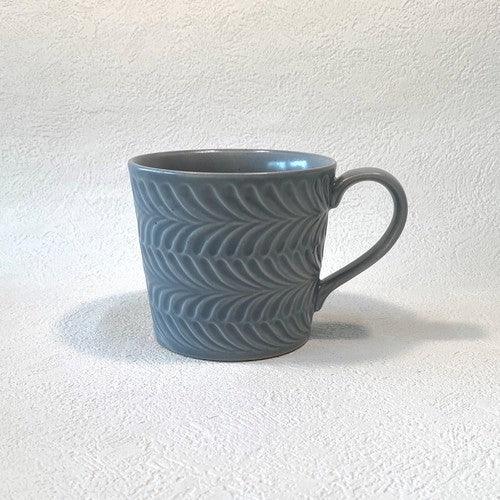 日本製 波佐見燒 迷迭香造型 馬克杯 小盤子|下午茶餐具 - 富士通販