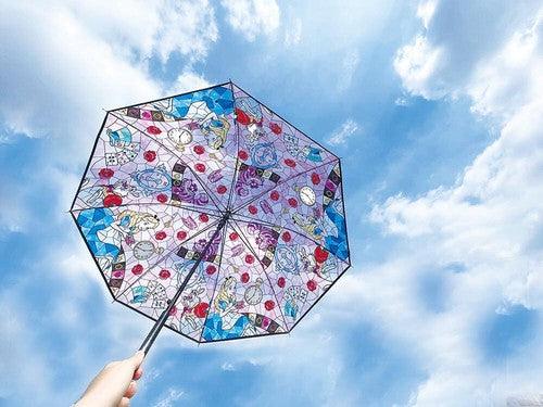 日本 迪士尼 小美人魚 愛麗兒 愛麗絲|玻璃彩繪雨傘 兒童雨傘 透明雨傘 - 富士通販