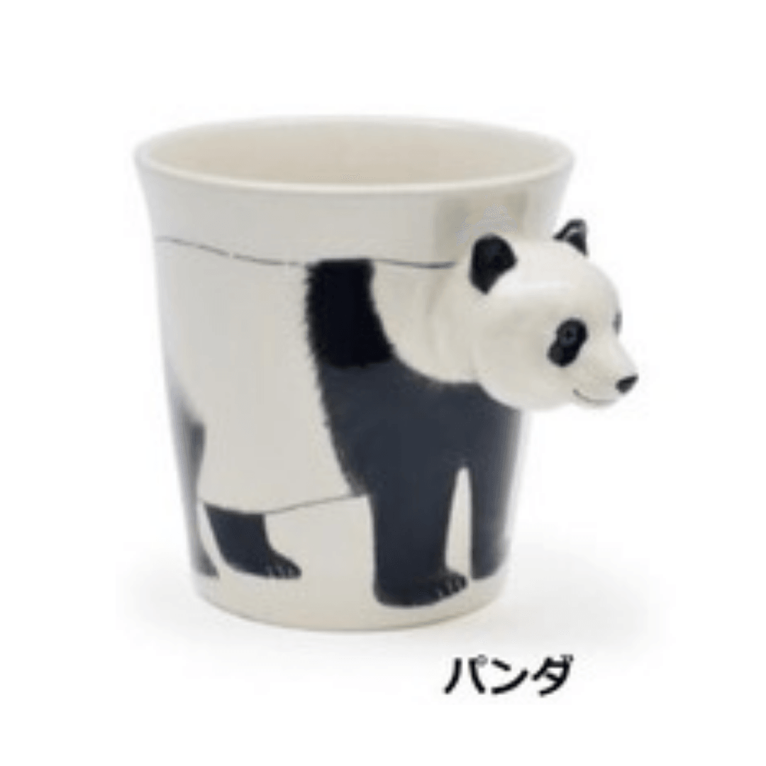 動物園區耐熱馬克杯|熊貓、猴子、大象、大猩猩、長頸鹿 - 富士通販