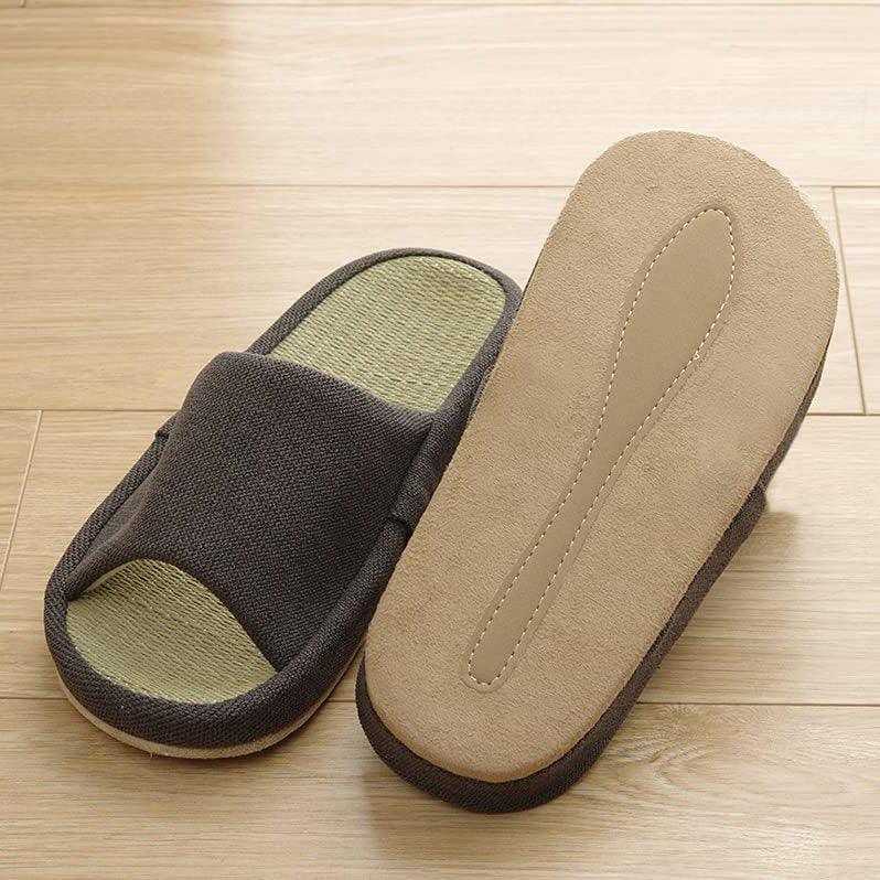 真.草蓆室內露趾拖鞋|情侶拖鞋、防臭效果 - 富士通販