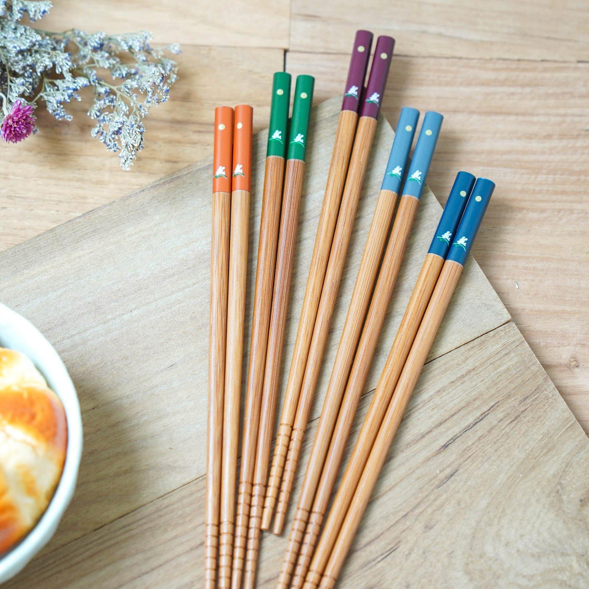 日式客人用五入筷子組|四季、月光兔子造型,日本製 - 富士通販