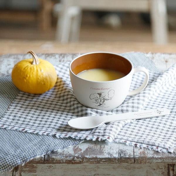 日本製 好奇猴喬治 木紋 湯碗 湯杯|露營餐具 兒童餐具 - 富士通販