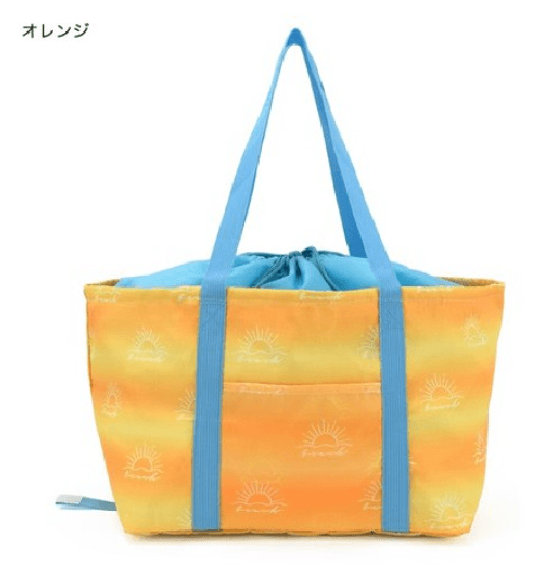 天空藍/太陽橙保冷袋 (大/ 小),保冷保溫一次滿足,收納摺疊超方便 - 富士通販