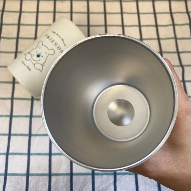 日本迪士尼|小熊維尼白色不鏽鋼水杯 - 富士通販