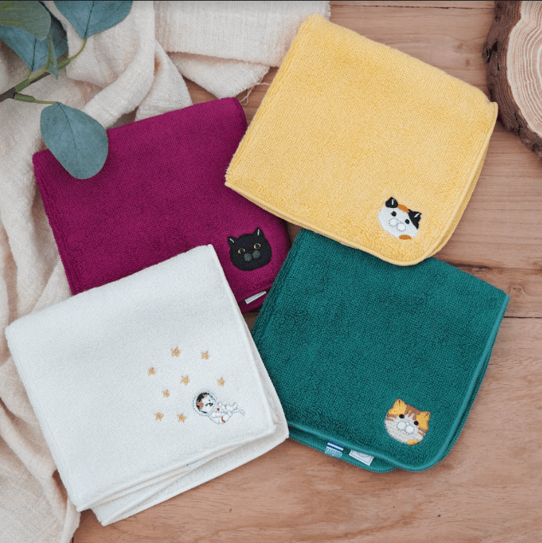 日本製|今治貓咪毛巾、手帕 - 富士通販