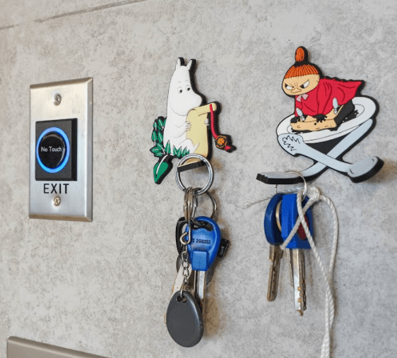 嚕嚕米磁鐵掛勾鑰匙圈|嚕嚕米、小不點 - 富士通販