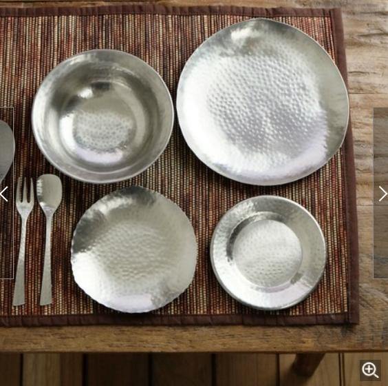 不銹鋼質感時尚錘點餐具,點狀花紋、凹凸不平奢華感 - 富士通販