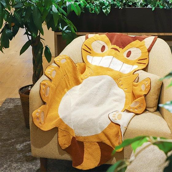 龍貓公車卡通造型午睡毯|宮崎駿吉卜力龍貓巴士兒童浴巾 - 富士通販