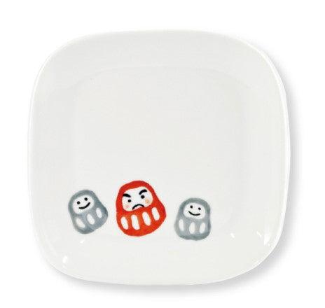 日本製 天龍窯 可愛小達摩|餐碗 圓盤 方盤 丼飯碗 - 富士通販