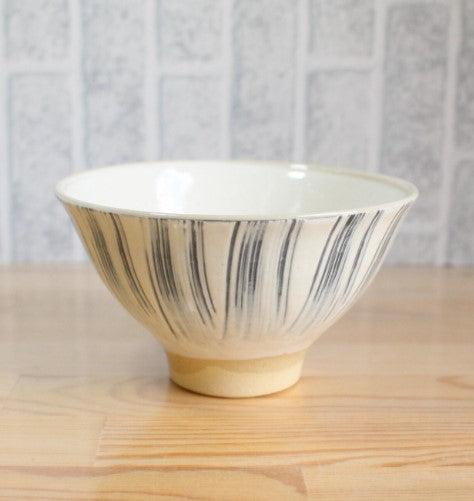 日本製 波佐見燒 粉引刷毛 餐碗|共兩色 - 富士通販