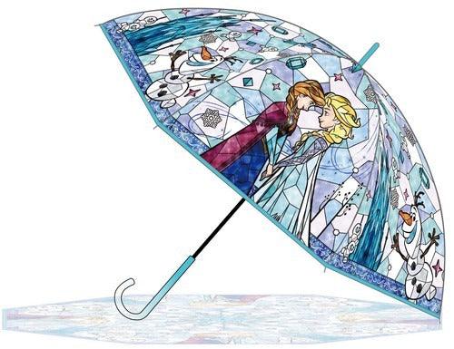 日本 迪士尼 小美人魚 愛麗兒 愛麗絲|玻璃彩繪雨傘 兒童雨傘 透明雨傘 - 富士通販