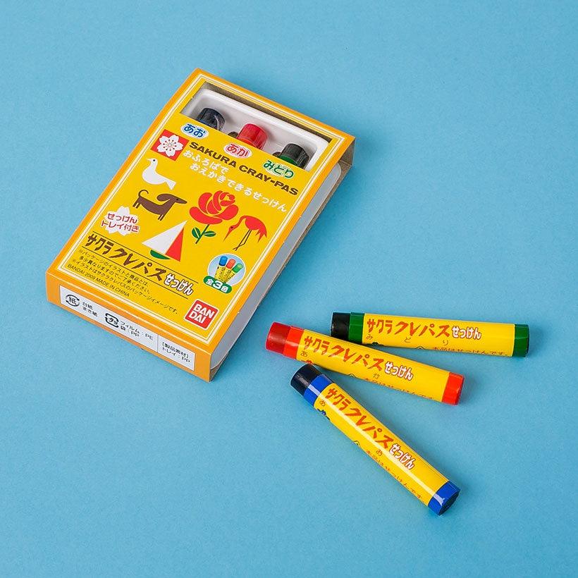 日本萬代三色肥皂繪畫蠟筆|浴室洗澡蠟筆玩具 - 富士通販