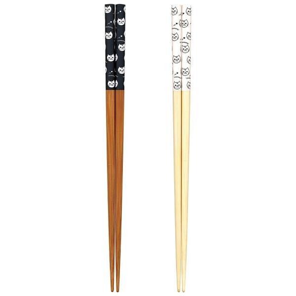 日本製 貓咪22.5cm木筷|天然木 環保筷 - 富士通販