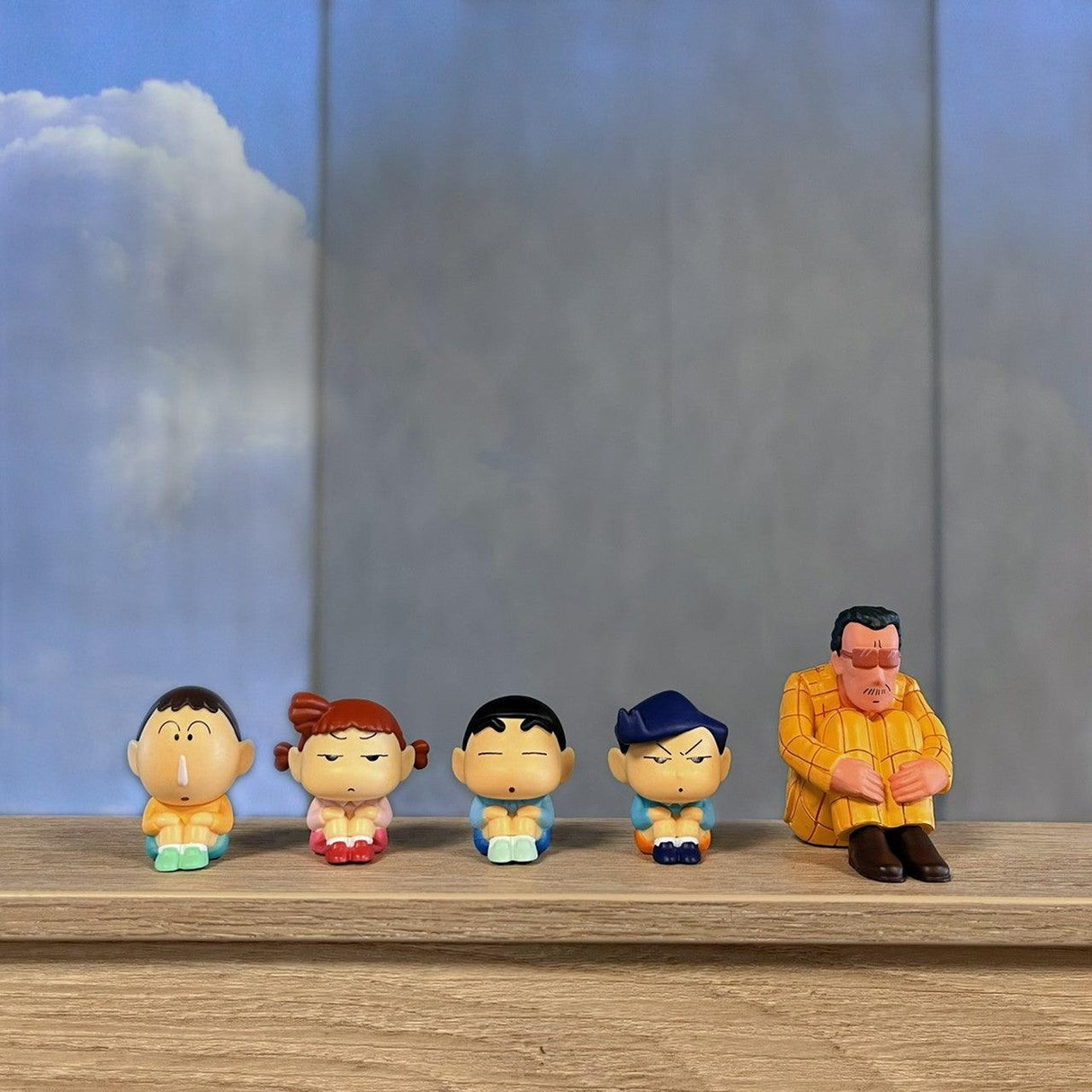 日本萬代 蠟筆小新等待中公仔 |阿呆 風間 妮妮 園長 蠟筆小新 - 富士通販