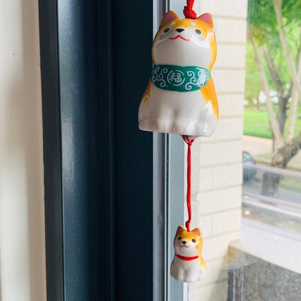 藥師窯柴犬風鈴|風鈴|陶器|柴犬 - 富士通販