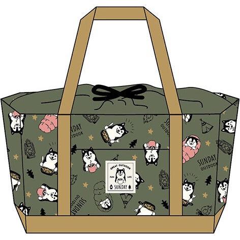 黑柴露營野餐系列|保冷旅行袋/野餐墊 - 富士通販