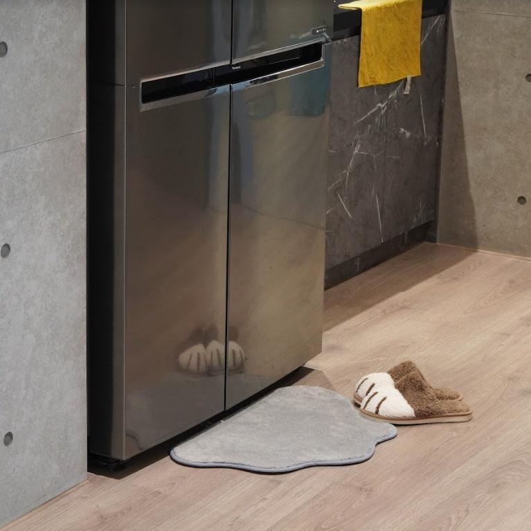 灰色雲朵造型地墊|吸水速乾, 防滑浴墊 - 富士通販