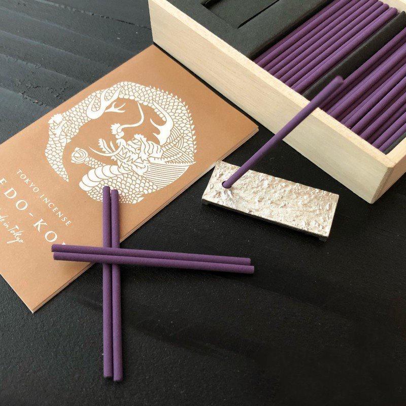 日本香堂大江戶香-玉松街道/伽羅姫|香氛線香附香座 - 富士通販