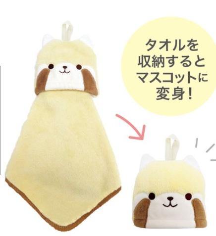 浣熊擦手巾|可收納擦手巾,親膚柔軟可愛動物造型 - 富士通販