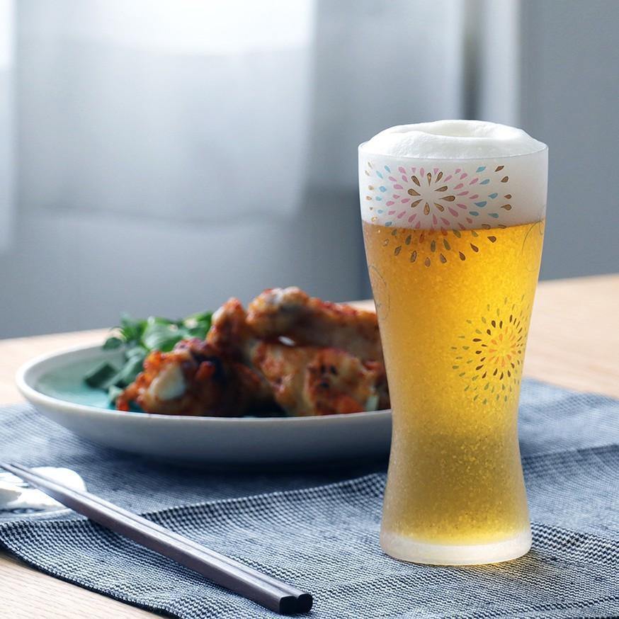 日本石塚哨子啤酒杯-金魚煙火|雪兔|千鳥-三款可選 - 富士通販