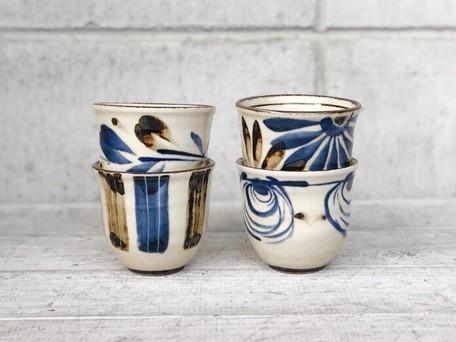 日本製美濃燒民彩*彩繪造型茶杯 - 富士通販