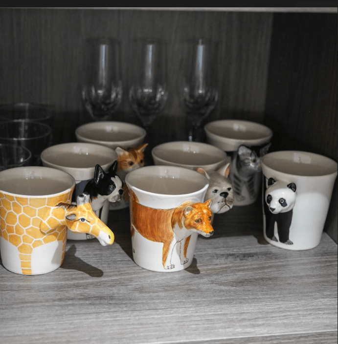 萌寵園區耐熱馬克杯|柴犬、法鬥、虎斑貓、橘虎斑貓 - 富士通販