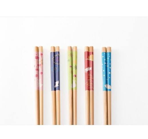 日式客人用五入筷子組|四季、月光兔子造型,日本製 - 富士通販