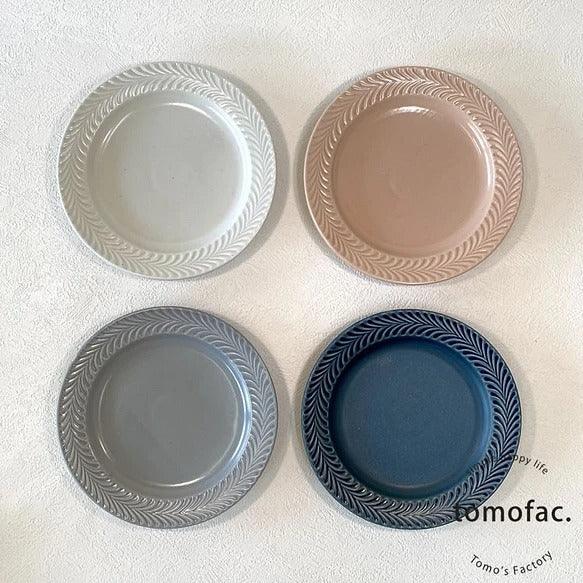 日本製 波佐見燒 迷迭香造型 馬克杯 小盤子|下午茶餐具 - 富士通販